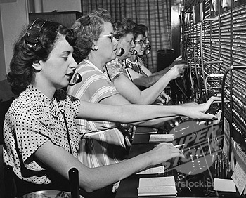 Phone swithboard operators c. 1950s