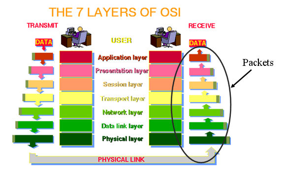 The 7 layers of the OSI model